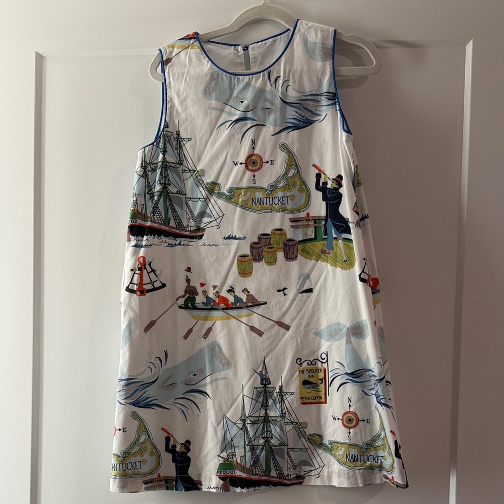 NANTUCKET Nautical Themed Sleeveless Dress- size 9-10